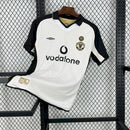 CAMISOLA RETRÔ DO MANCHESTER UNITED 01/02 BRANCO