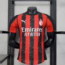 CAMISOLA VERSÃO PLAYER DO MILAN 25/26 VERMELHO E PRETO